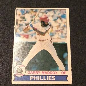 GARY MADDOX, PHILLIES BASEBALL, 1979 vintage card o-pee-chee